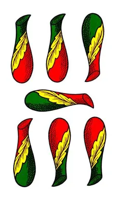 7 der Stäbe
